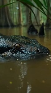The Swamp Monster Returns from the Deep 🐍🌊🐊 #anaconda #swamp #wildlife #creature #nature | Attracting Hearts