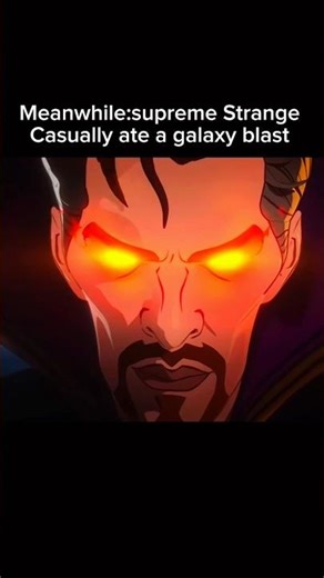 Galactus can only eat one planet at a time Meanwhile:supreme Strange & Infinity ultron eats a blast