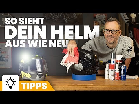 Motorradhelm reinigen - Von innen und außen