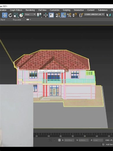 3Ds Max واقعي 🔥 ماتريال بلوكات خطوة بخطوة — Dina Rafat فولّو عشان باقي شروحات الـ 3D 👌 #d_r_designs #dinarafat #dina_rafat #3dsmax #3d #3dmodeling #exterior #render #architecture #interiordesign #vray #دينارأفت #دينا_رأفت