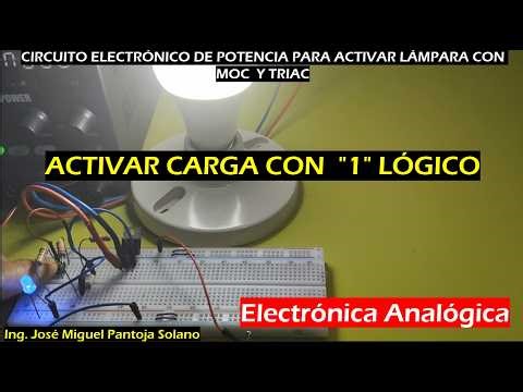 PRACTICE 7.5 Electronic power circuit to activate lamp with MOC and TRIAC