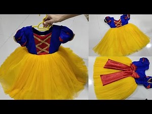 Princess snow white costume tutorial|| snow white dress ||