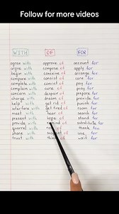 With/Of/For | The English Plus