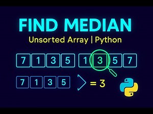 58.Median of an Array | Sort & Find Middle (Python)