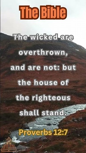 Daily Bible verses| Proverbs 12:7 |