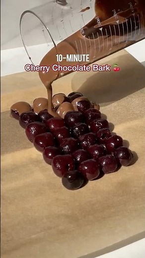 Cherry Almond Chocolate Bark🍒🍫