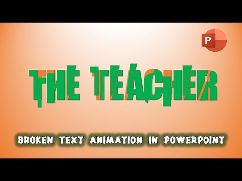 Broken Text Animation in PowerPoint 2016 Tutorial