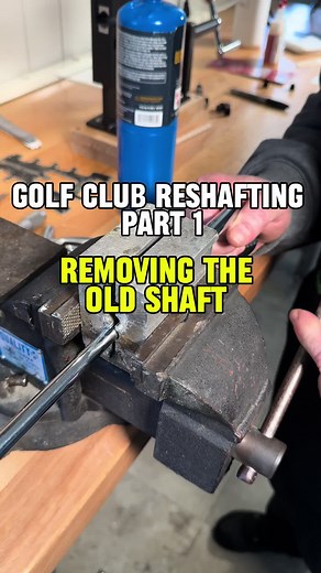 Follow this series to learn the steps to reshafting a golf club! #golf #golfclubrepair #golfclub