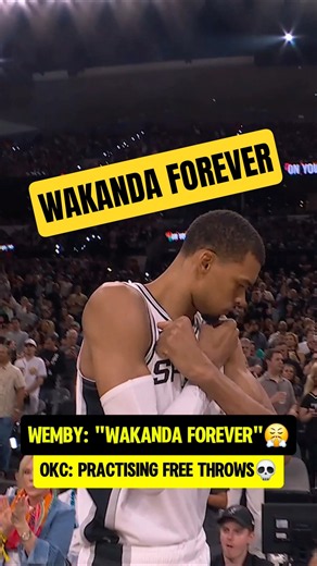 Wemby hit the WAKANDA FOREVER😤