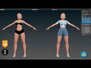 ⚡How to add clothes for you MB-LAB Characters in Blender Easily⚡, 😱Free Addon!!😱