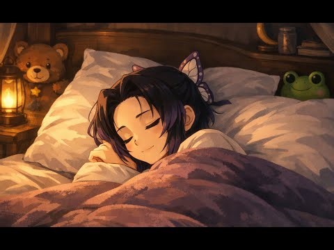 Demon Slayer Inspired Lullaby 🌙 Cozy Anime Sleep Music | Gentle Bedtime Ambience