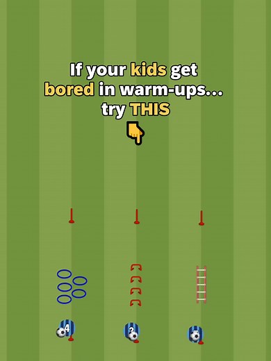 Simple. Fun. Effective. Players pass, move, run through obstacles and repeat. Perfect for U7–U8 because: ⚽ lots of movement ⚽ lots of touches ⚽ coordination training ⚽ no standing around And most importantly… Kids actually enjoy it 👏⚽ Would your team love this warm-up? 👇⚽ #soccerdrill #youthsoccer #soccercoach #footballtraining #soccerkids #coachlife #soccerdrills #soccertips #shootingdrill #grassrootsfootball #soccertraining #football #training #playerdevelopment #soccer #footballtrainer