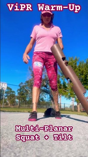 Multi-Planar ViPR Warm-Up: split squat + X-body Tilt #ViPR #powerforwardjourney