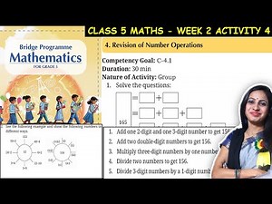Class 5 Maths Bridge Program Course | Activity 4 for Week 2 | 5th Class NCERT New Maths Book