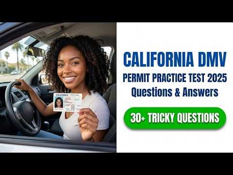 Ultimate DMV Permit Practice Test 2026 California: Pass First Time!