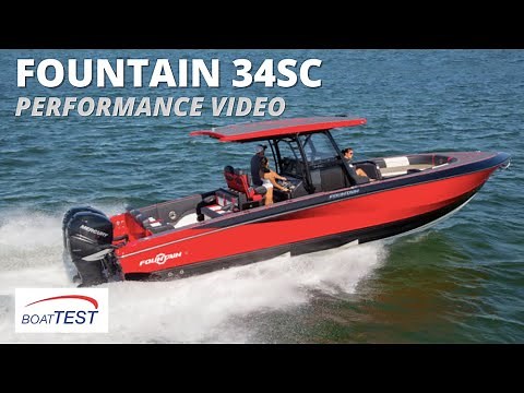 Fountain 34SC (2022) - Test Video by BoatTEST.com