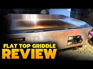 Vevor 22" (now sold as 21") 1600W Electric Flat Top Griddle Review & Sample Cooks