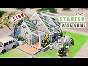 Tiny Starter BASE GAME House - The Sims 4 Speed Build