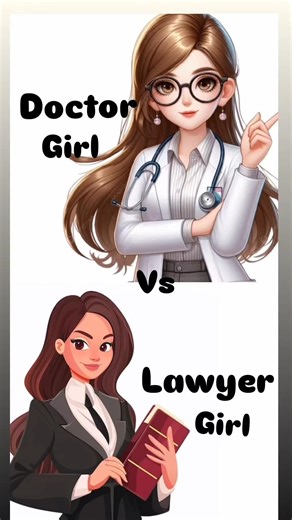 doctor girl 🩺 vs Lawyer girl 🎓#shorts #trending #viralvideo ...