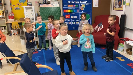 The Pledge of Allegiance by Pre-K3! 🇺🇸🐯 | St. John-Emmanuel Lutheran School
