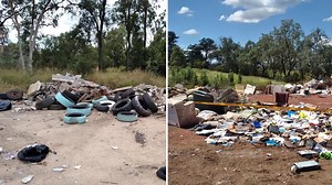 Dirty dumping: Images show disgraceful illegal act in Burnett