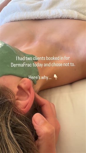 Tenille Zwar • Holistic Skin Therapist on Instagram: "Today I had two clients booked in for DermaFrac, but intuitively I knew their nervous systems weren’t up for an advanced skin treatment. Advanced treatments like skin needling or DermaFrac can create sensation and mild discomfort. If the nervous system is already heightened, this can add to overload rather than support healing. When we’re stressed, our body stays in survival- protection mode and skin doesn’t repair or regenerate optimally fro