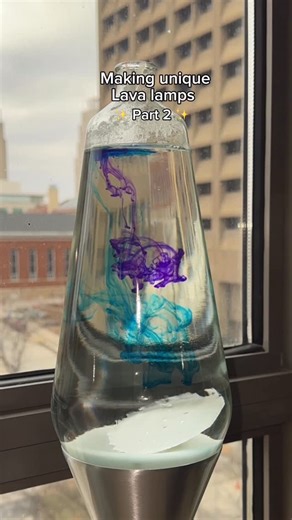 Tay🤍 | Lava Girl on Instagram: "White wax, colored fluid 🤌🏼 #lavalamp #customlavalamp #lava #whitelavalamp #modernlamp"