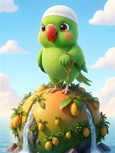 Giant Parrot Delivers Mangoes in Fun Cartoon Adventure