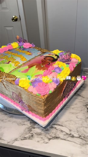 Princess Tiana Open Story Book Cake Design Ideas