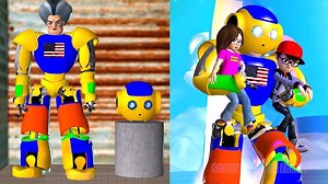 4.5M views · 62K reactions | Scary Teacher 3D - Alien and Scary Miss T Transform Yellow Bumblebee Giant Rescue Nick and Tani | Scary Teacher 3D | Facebook