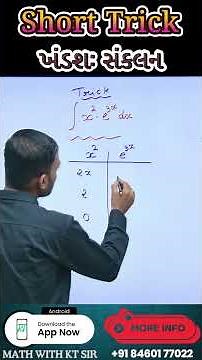 Integration by Parts Made EASY 😍 | Short Trick | #mathwithktsir