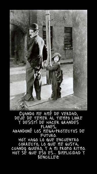 Reflexiones sobre el amor propio en el poema de Chaplin