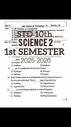 std 10th | Science 2 | 1st semester question paper | Maharashtra board | Simply Anshika