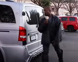 Kanye West Debuts New One-of-One Mercedes-Benz Minivan on Ice Cream Run