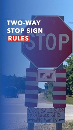Correct Driver's Test Rules for STOP Signs