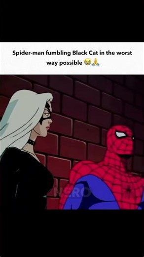 How does Peter not see Black Cat's face it's literally clear as day 😭 #shorts