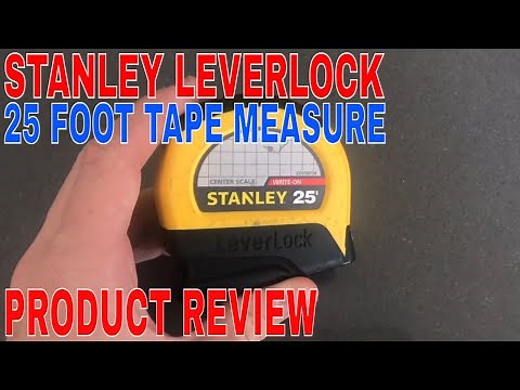 ✅ How To Use Stanley LeverLock 25 Foot Tape Measure Review 🔴