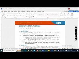 Shelly Cashman Word 2019 | Module 6: SAM Project 1a | Escalante State College #shellycashman