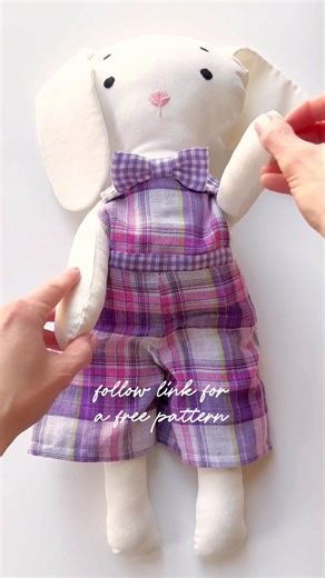 SEWING 🐰💕 Free Bunny DIY Pattern, Perfect for Easter