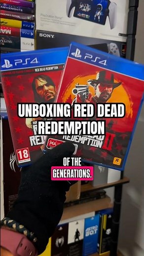 ASMR Unboxing Red Dead Redemption 1 & 2 on PS4 🎮 | Satisfying Game Unwrap! #shorts #asmr #rdr2 #rdr1
