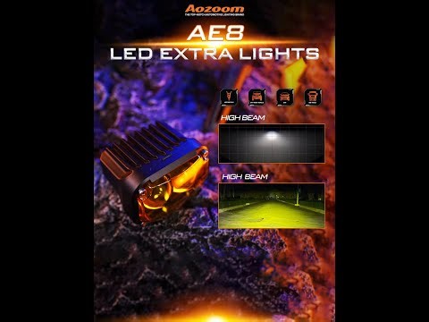 AOZOOM AE8 – Next-Level High Beam with Double Lens + Double Cup Design | Official Launch