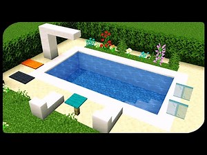 Como hacer una PISCINA MODERNA en MINECRAFT