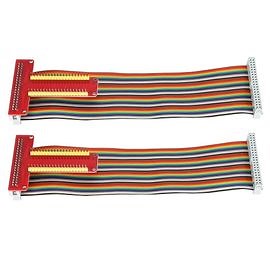 Carte d'extension rouge 2pcs câble plat 40 broches et adaptateur GPIO pour Raspberry Pi 2B / 3B / 3B + | Rakuten
