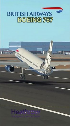 British Airways Boeing 757 “Waves and Cranes” Takeoff From Heathrow Airport in Infinite Flight