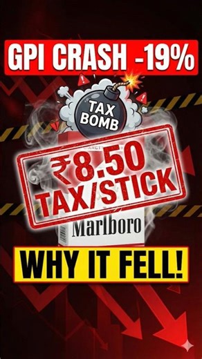 Godfrey Phillips 19% CRASH! 😱 Marlboro Price Hike? New Tax Bomb! 💣