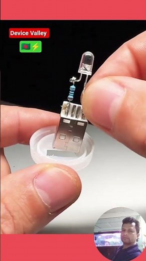 Easy USB LED Dimmer Light | Simple DIY Using 100Ω Resistor & 3.2V LED