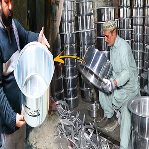 77K views · 2.3K reactions | The most smart technique hand skills how to make aluminum pans in factory | Just for fun | Facebook