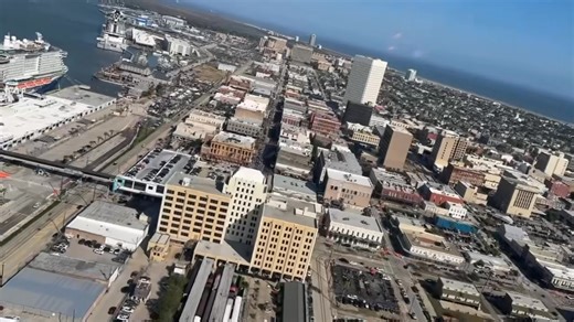 KGTX7’s Partner Galveston Helicopters flying over the Strand, during the Biker Rally Gathering. Lovely day to be on the island! | KGTX 7 News