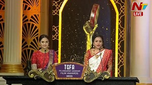 5.2K views · 23 reactions | Best Screenplay Writer Venky Atluri For Lucky Baskhar #GaddarAwards #GaddarAwards2025 #GaddarFilmAwards #TGFA #LuckyBaskhar #NTVTelugu | Ntv Telugu | Facebook