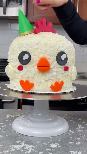 Spring Chick Cake | CHELSWEETS #shorts